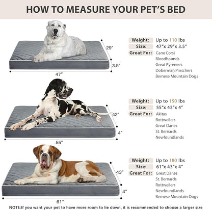 WNPETHOME Orthopedic Giant Dog Beds Large Sized Dog, Waterproof Extra Large - Image 5