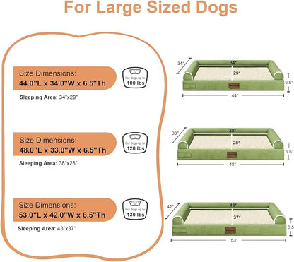 Large Dog Bed Orthopedic Washable: Beds Bolster XXL Bed Big XLarge Dogs Egg - Image 6