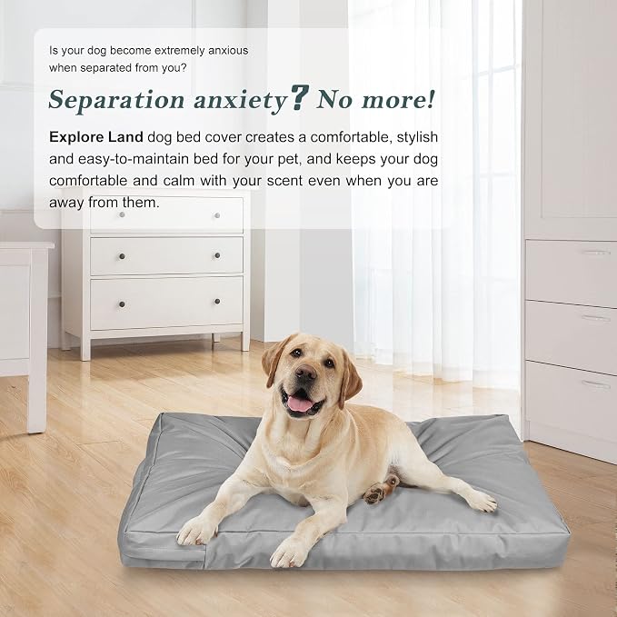 Explore Land Waterproof Dog Bed Cover Canvas Washable Dog Crate Pad Replacement - Image 7