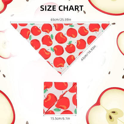 6 Pack Spring Summer Dog Bandanas Hawaii Fruit Pattern, Dog Bandanas Scarf Bibs - Image 2
