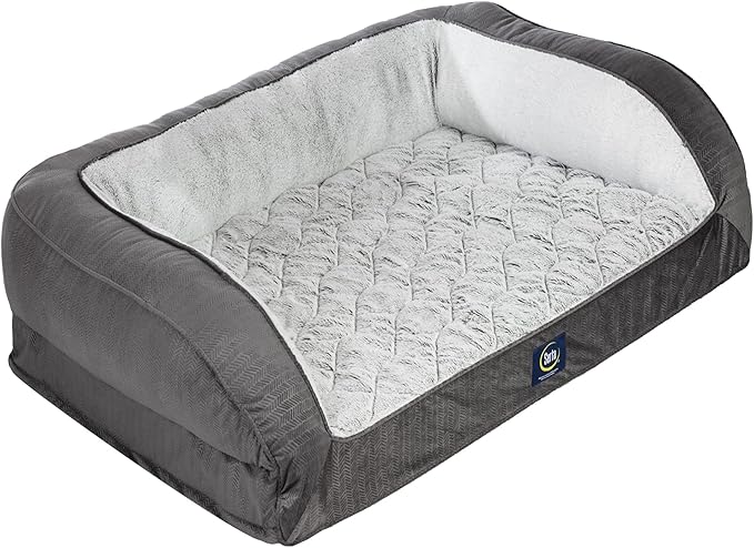 Serta Orthopedic Quilted Couch Dog Bed by Serta
