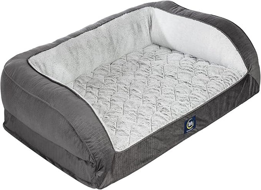 Serta Orthopedic Quilted Couch Dog Bed by Serta