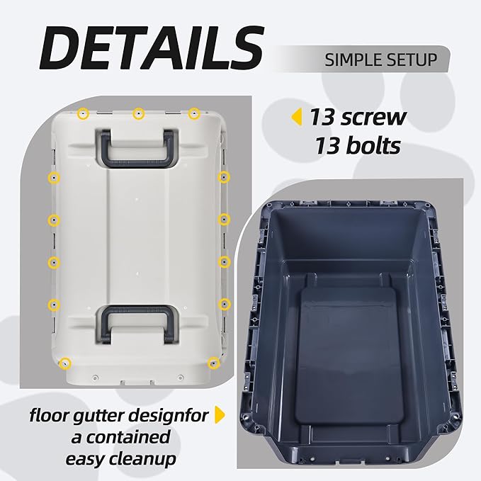 Elevon Plastic Kennels, Plastic Dog Crate, Airline Approved Pet Carrier - Image 4