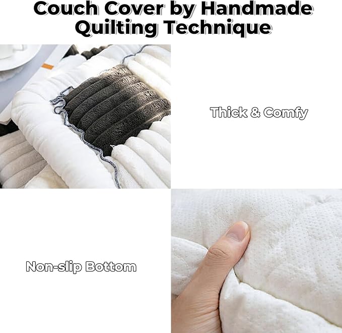 FUNNY FUZZY Pet Couch Covers for Sofa, Couch Covers for Dogs Washable Dog Couch - Image 3