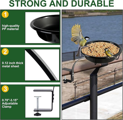 10.6-Inch Bowl Deck Mounted Bird Bath - Image 3