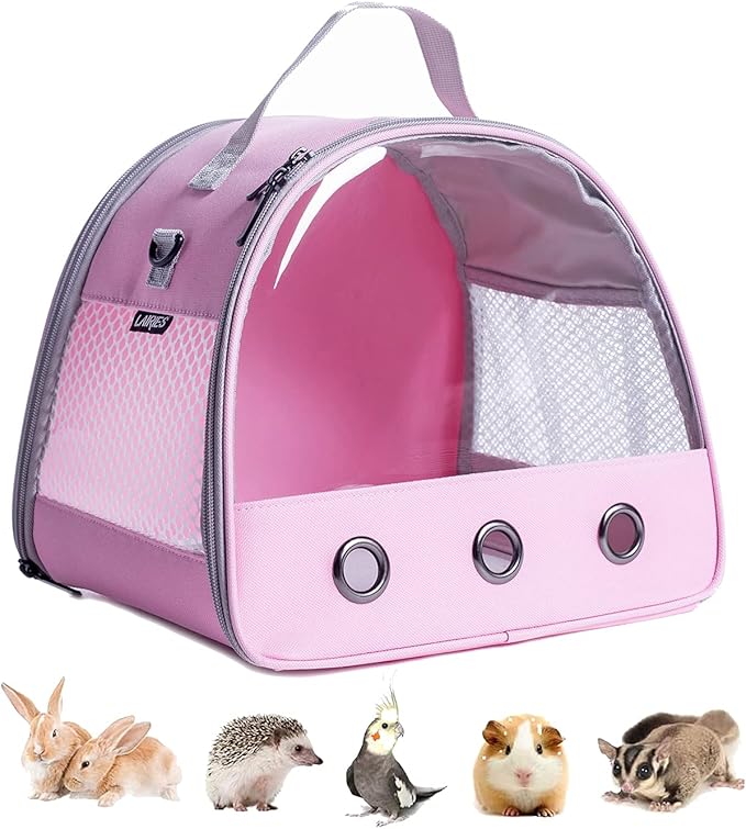 Guinea Pig Carrier, Small Animal Bird Rabbit Turtle Carrier Bag, African by LightUpYourPetsLife
