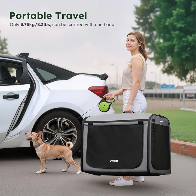 Large Dog Car Carrier Light Weight, 27×20.5×20.5ins Dog Carrier - Image 2