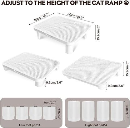 Adjustable Cat Step Ramp, Double Layer Litter Box Step - Image 3