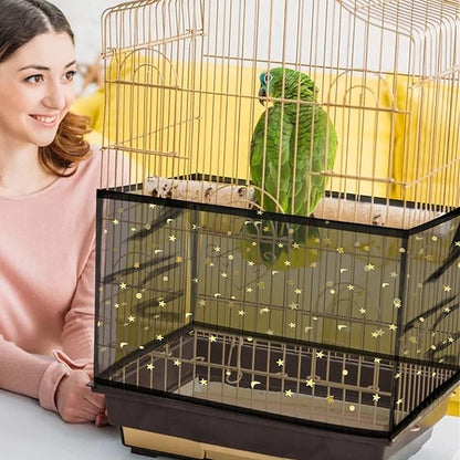 Daoeny Large Bird Cage Cover, Bird Cage Seed Catcher, Adjustable Soft Nylon - Image 6