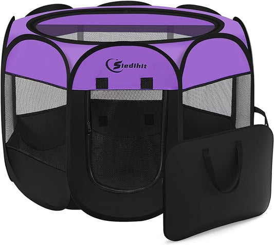 Dog Playpen, Puppy Pet Playpen, Dog Crate Tent Cage Indoor/Outdoor, Portable by Siedihit
