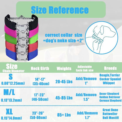 Prong Training Collar for Dogs, Rotating Ring Welding, Adjustable Dog Training - Image 5