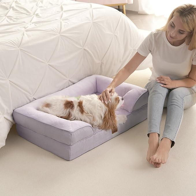 EHEYCIGA Orthopedic Dog Bed for Medium Dogs, Waterproof Memory Foam Medium Pet - Image 7