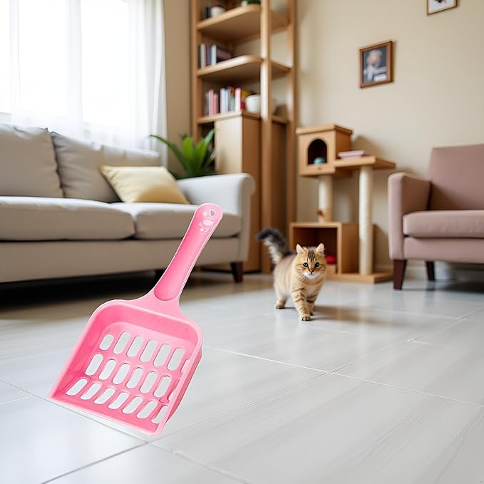 Pink Cat Litter Scoop, Tray - Image 9