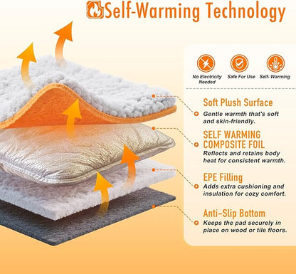 Self Warming Cat Bed, Heated Cat Bed, 2.0 Upgraded Thermal Foil Heating Pad - Image 3