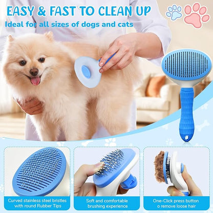 Dog Brush & Grooming Kit – 9-Piece Pet Brush & Deshedding Set - Image 4