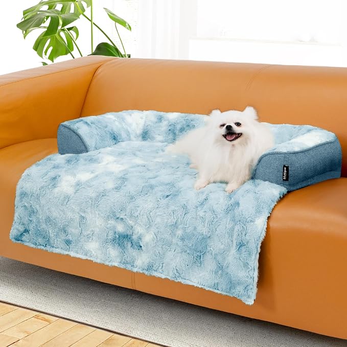 Calming Dog Couch Bed for Medium Dogs/Cats, 35 x 31 inch Waterproof Removable - Image 3