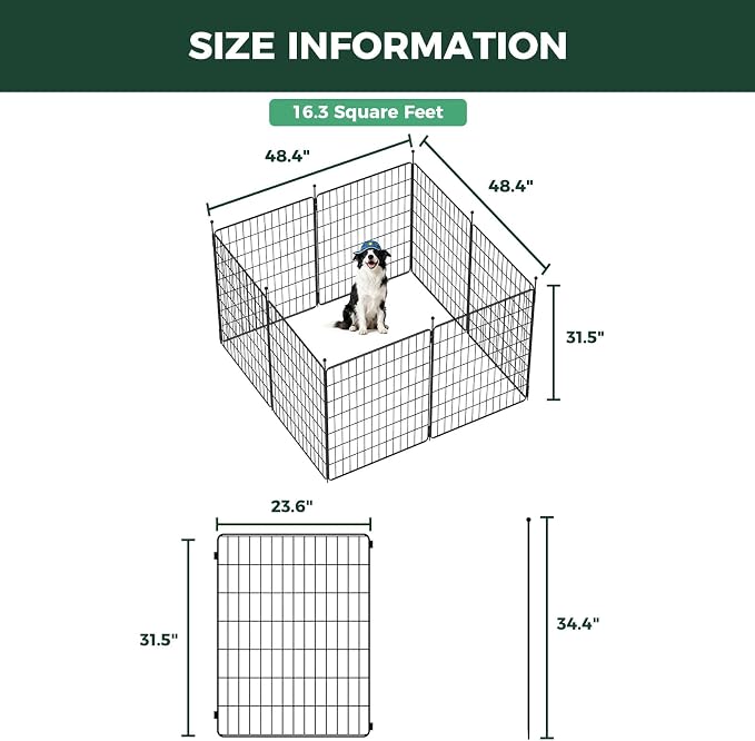 FXW MiniPaws Unleashed Dog Playpen, Expandable & Portable Design - Image 6