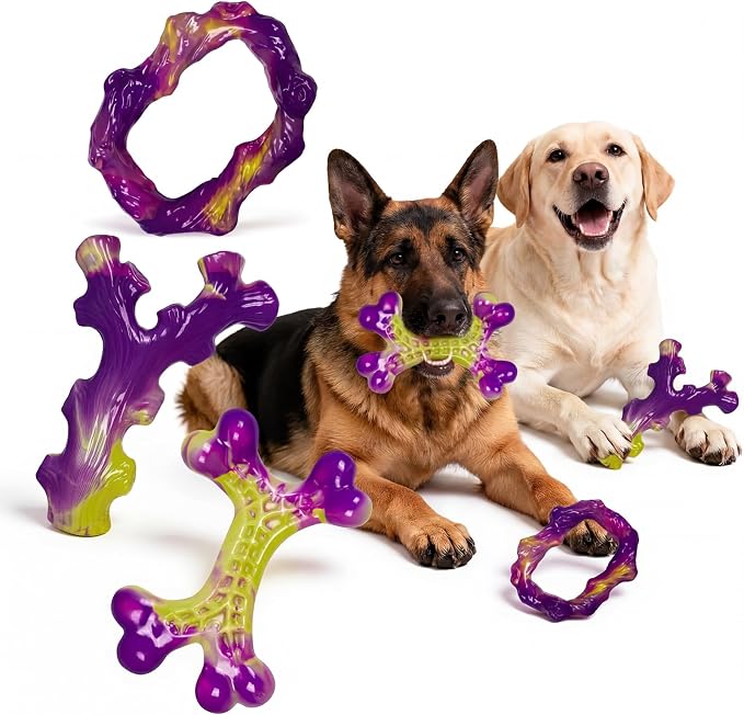 6-Pack Dog Toys for Aggressive Chewers: Dog Toy for Aggressive Chewer Large by Frienhund