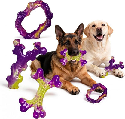 6-Pack Dog Toys for Aggressive Chewers: Dog Toy for Aggressive Chewer Large by Frienhund