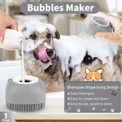 Comotech 3PCS Dog Bath Brush | Dog Shampoo Brush |Scrubber - Image 2