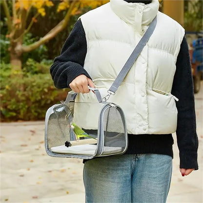 Portable Bird Travel Carrier for Small Birds and Parrots - Image 3