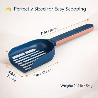 Cat Poop Scooper Cleaning Shovel, Plastic Candy Color Shovel, Ergonomic Pet - Image 3
