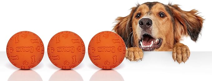Snug Rubber Dog Balls for Small and Medium Dogs - Image 2
