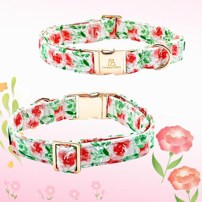 Lionheart glory Dog Collar Bow Collar Floral Dog Collar - Image 6