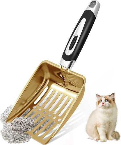 Stainless Steel Cat Litter Scoop, Metal Cat Litter Scoop, Kitty Metal Scooper by NewGF