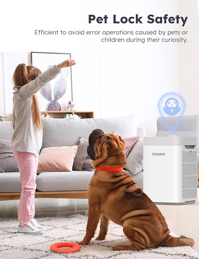 Nuwave Air Purifiers for Home Bedroom Up to 1361 Sq Ft, Portable Air Purifier - Image 9