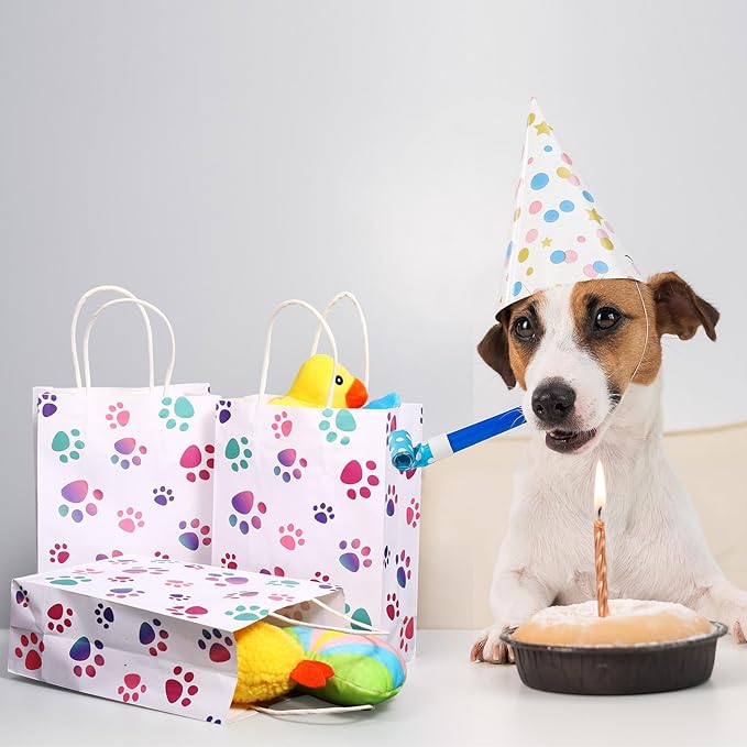 Blulu 20 Pcs Puppy Dog Paw Gift Bags - Image 7