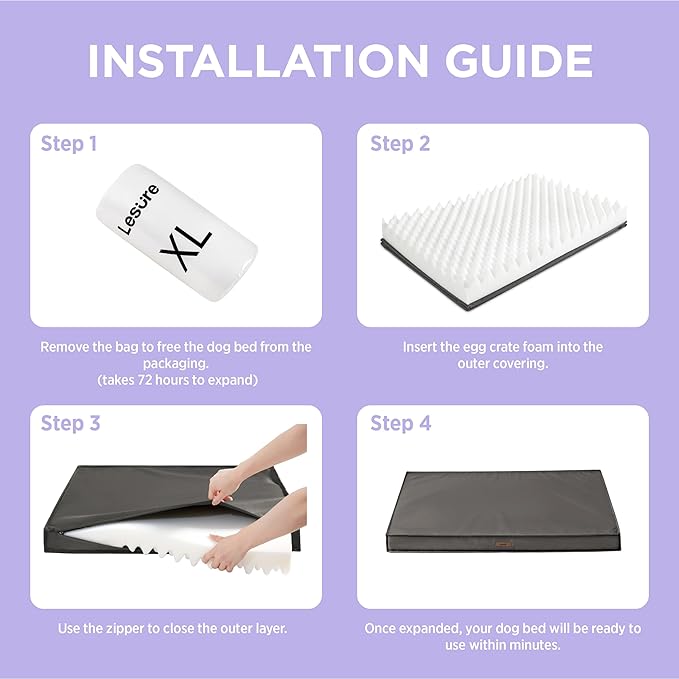 LE SURE Outdoor Waterproof Dog Bed - Image 4