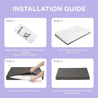 LE SURE Outdoor Waterproof Dog Bed - Image 4