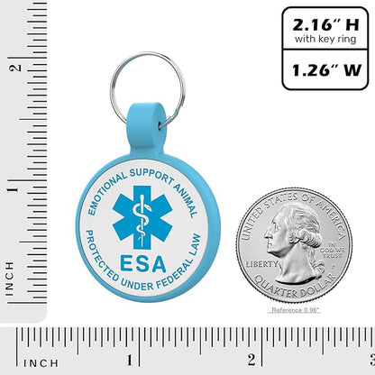 ESA Dog Tag, QR Code Dog Tag, Modifiable Free Pet Online Profile, Scannable QR - Image 4