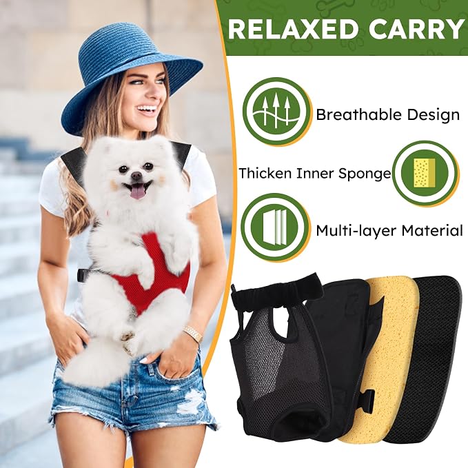 Pet Carrier Backpack, Hands-Free Adjustable Dog Front Carrier Legs Out & - Image 3