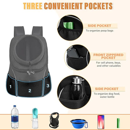 YUDODO Dog Front Carrier Backpack, Adjustable Breathable Pet Carrier - Image 4