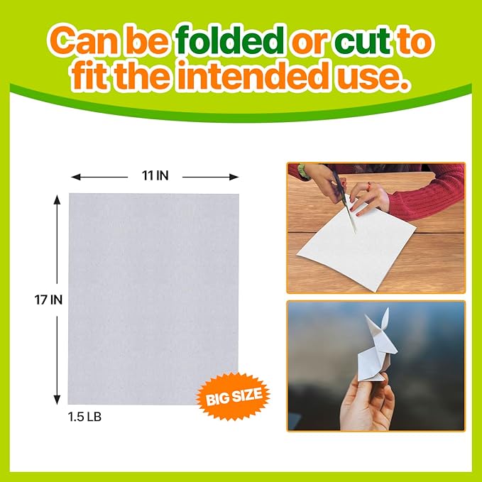 TORTO9 Cage Liner Sheets for Birds – 120 Pack, 11 x 17 in, 1.5 lb | Acid-Free & - Image 6