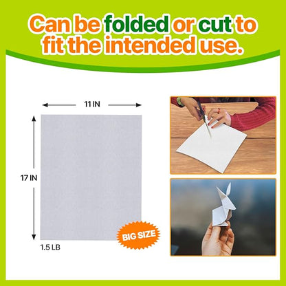 TORTO9 Cage Liner Sheets for Birds – 120 Pack, 11 x 17 in, 1.5 lb | Acid-Free & - Image 6