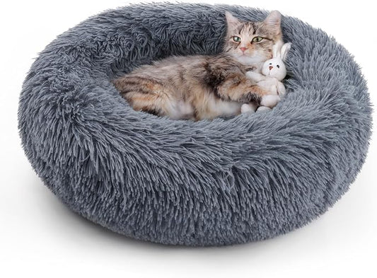 rabbitgoo Cat Beds for Indoor Cats, 20 inches Cat Bed Machine Washable by rabbitgoo