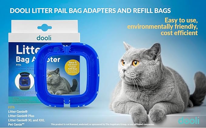 Cat Litter Pail Bag Adapter, Fits Litter Genie, Fits LItter Genie Plus - Image 3