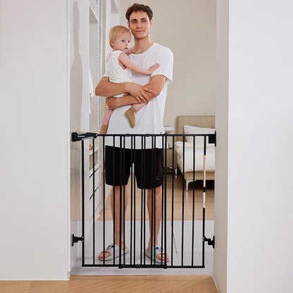 Babelio Baby Gate for Stairs & Doorways, 26-43" W 34" H Extra Tall| No Bottom - Image 8