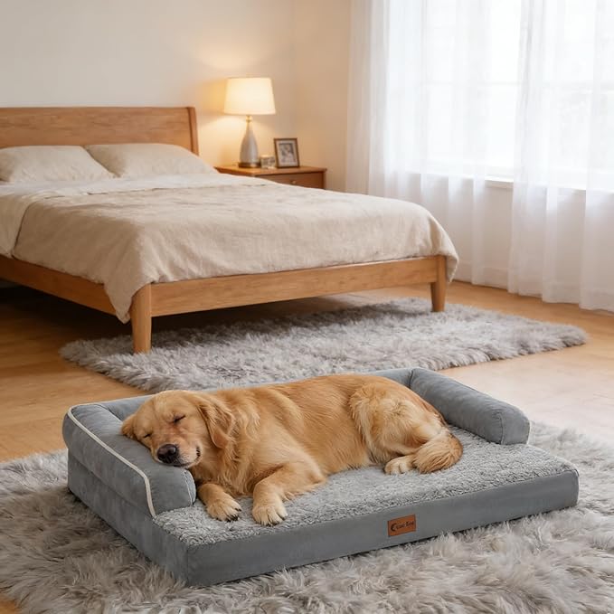 Orthopedic Dog Beds for Extra Large Dogs, Waterproof Egg Crate Foam XL Dog Bed - Image 8