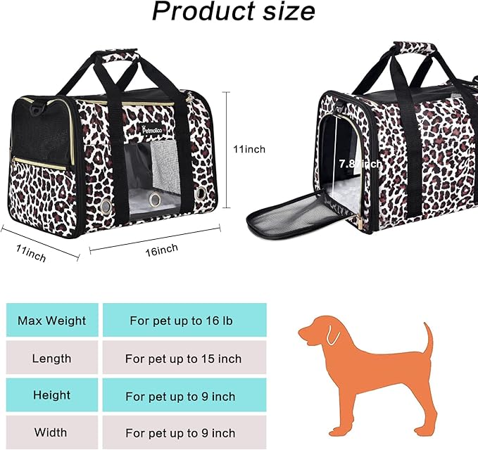 Petmolico Cat Carrier Soft-Sided Pet Bag - Image 6
