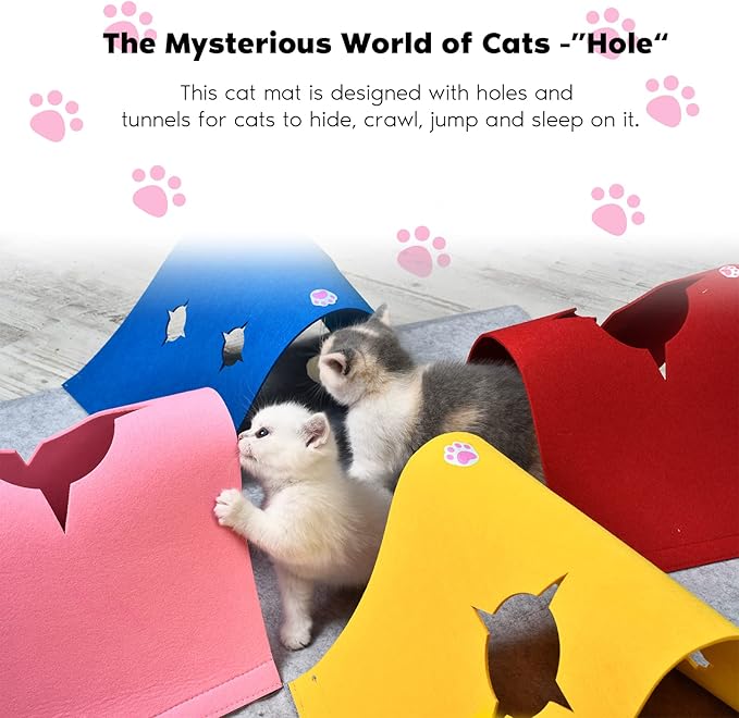 Cat Toys Tunnel for Indoor Cats, Interactive Cat Enrichment Furniture - Image 5