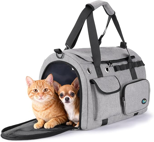 Ownpets TSA Airline Approved Large Pet Carrier, Soft Sided Cat Dog Carrier by Ownpets