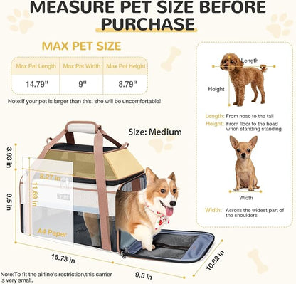 Lekereise Top-Expandable Pet Carrier 17x11x9.5 Inch Alaska Hawaiian Airline - Image 3