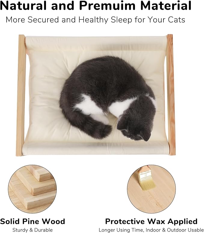FUKUMARU Cat Bed Hammock, Cozy Velvet Cat Couch - Image 5