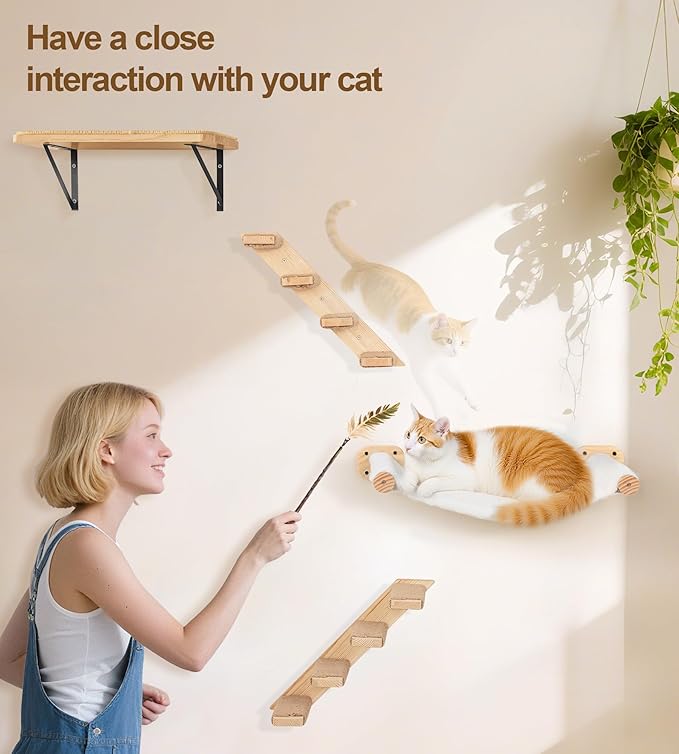 Cat Wall Hammock Shelves, Dual-Sided Cat Bed - Image 7