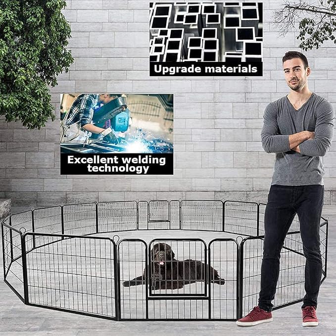 BestPet | Dog Playpen | 24 Inch, 16 Panels | Heavy Duty Metal Pet Exercise Pen - Image 4