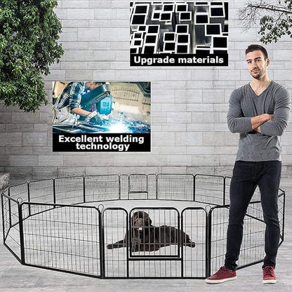 BestPet | Dog Playpen | 24 Inch, 16 Panels | Heavy Duty Metal Pet Exercise Pen - Image 4